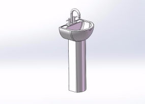洗手池设计模型图