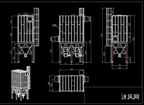 2.5万风量拼装除尘器设计图纸合集的封面图