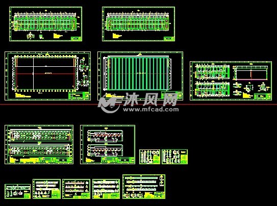 上部钢结构图的图纸预览图