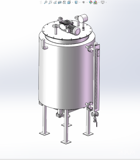 加热搅拌罐模型