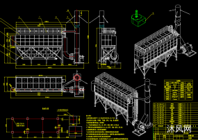 96-8反喷吹除尘器图纸合集的封面图