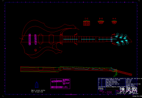 电吉它图例CAD图纸