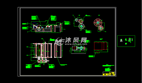 收卷机详细设计图的图纸预览图
