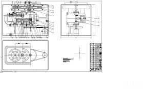 钢筋弯曲机设计CAD图纸