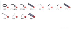 矿热底部冷却环体图纸合集的封面图