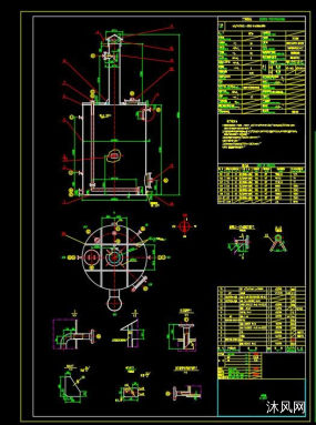 氨气稀释罐加工制作详图图纸合集的封面图