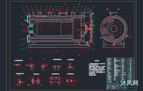 热水锅炉本体图图纸合集的封面图
