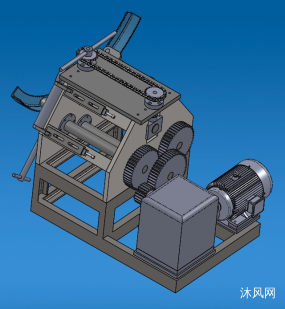 角钢卷圆机三维图