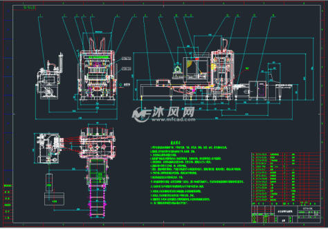 QTY6-15K型全自动砌块成型机 总图的图纸预览图