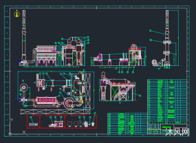 污泥焚烧回转窑设备布置总图