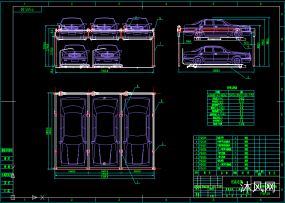 二层升降横移立体车库图纸图纸合集的封面图