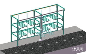 单立柱梳齿式立体车库图纸合集的封面图