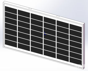 太阳能电池板sw模型图