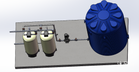 简单砂滤系统模型 包含管路库文件图纸合集的封面图