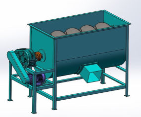 卧式饲料搅拌机