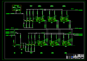 动力站冷冻水流程图图纸合集的封面图