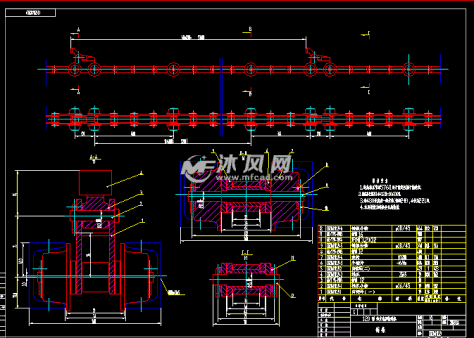 涂装线链条的图纸预览图