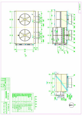 1500t/h低温凉水塔总装图图纸合集的封面图