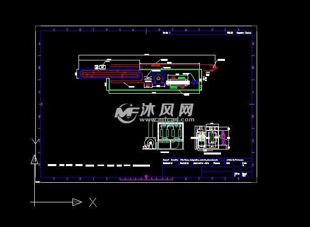 喷漆流水线总图的图纸预览图
