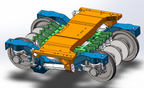 CRH3/CRH380非动力转向架（拖车转向架）模型总体设计