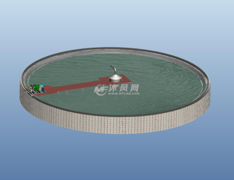 浓密机整体的图纸预览图