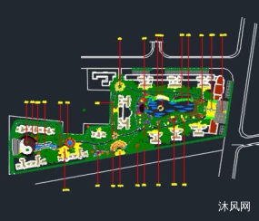 别墅区小花园设计图图纸合集的封面图