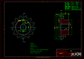CAD链轮图