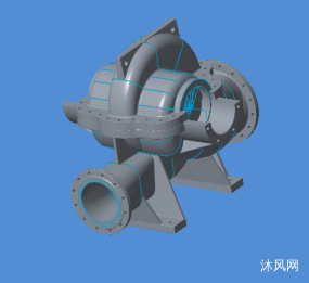 CREO3.0中开泵壳三维建模