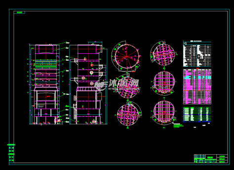 脱硫塔的图纸预览图