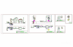 PVB干燥、冷却、混合、筛分系统总装图图纸合集的封面图