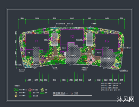 小型花园设计图图纸合集的封面图