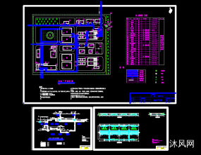 SBR法污水处理厂CAD设计图纸