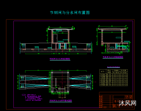 节制闸与分水闸布置图