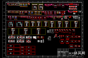 常用的低压电器元件CAD块图纸（按实物比例绘制）
