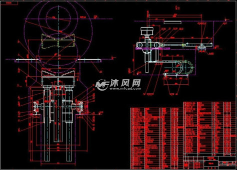 卸卷小车总图的图纸预览图