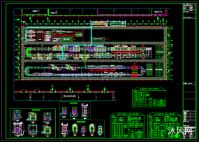 非常详细的一个挖掘机涂装车间工艺设备施工总图图纸合集的封面图