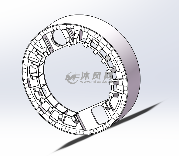 盾构机前盾整体图的图纸预览图