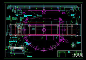旋转滚床全套图纸