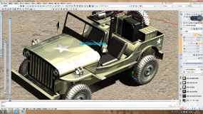 美军用吉普车AUTOCAD模型文件