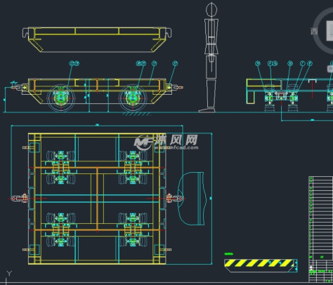 三坐标测量平标车的图纸预览图