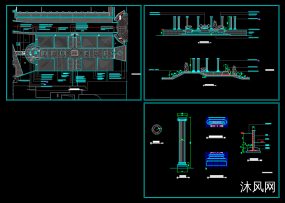 某广场景观CAD施工图图纸合集的封面图