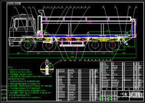 自卸车CAD二维图纸