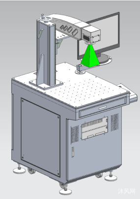 激光打标机三维模型