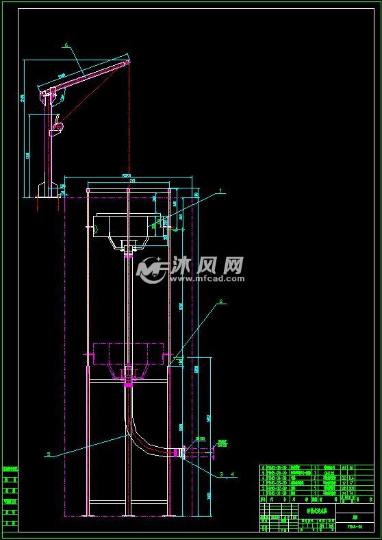 滗水器总图的图纸预览图