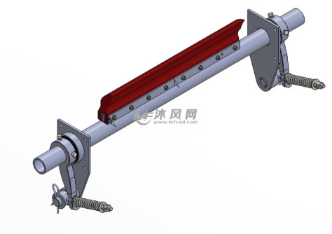 皮带清扫器三维的图纸预览图