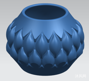 UG基础曲面建模异形盆子三维图纸