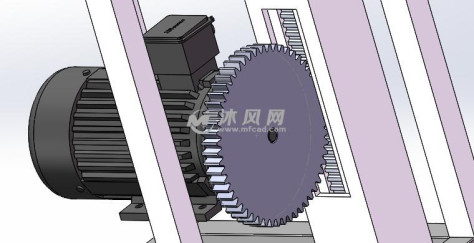 自动取样机上下传动机构的图纸预览图