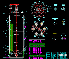 100立方米发酵罐CAD图纸