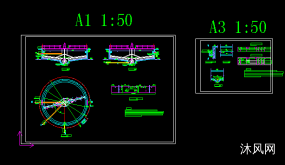 辐流沉淀池cad图纸