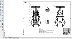 闸阀总装CAD图